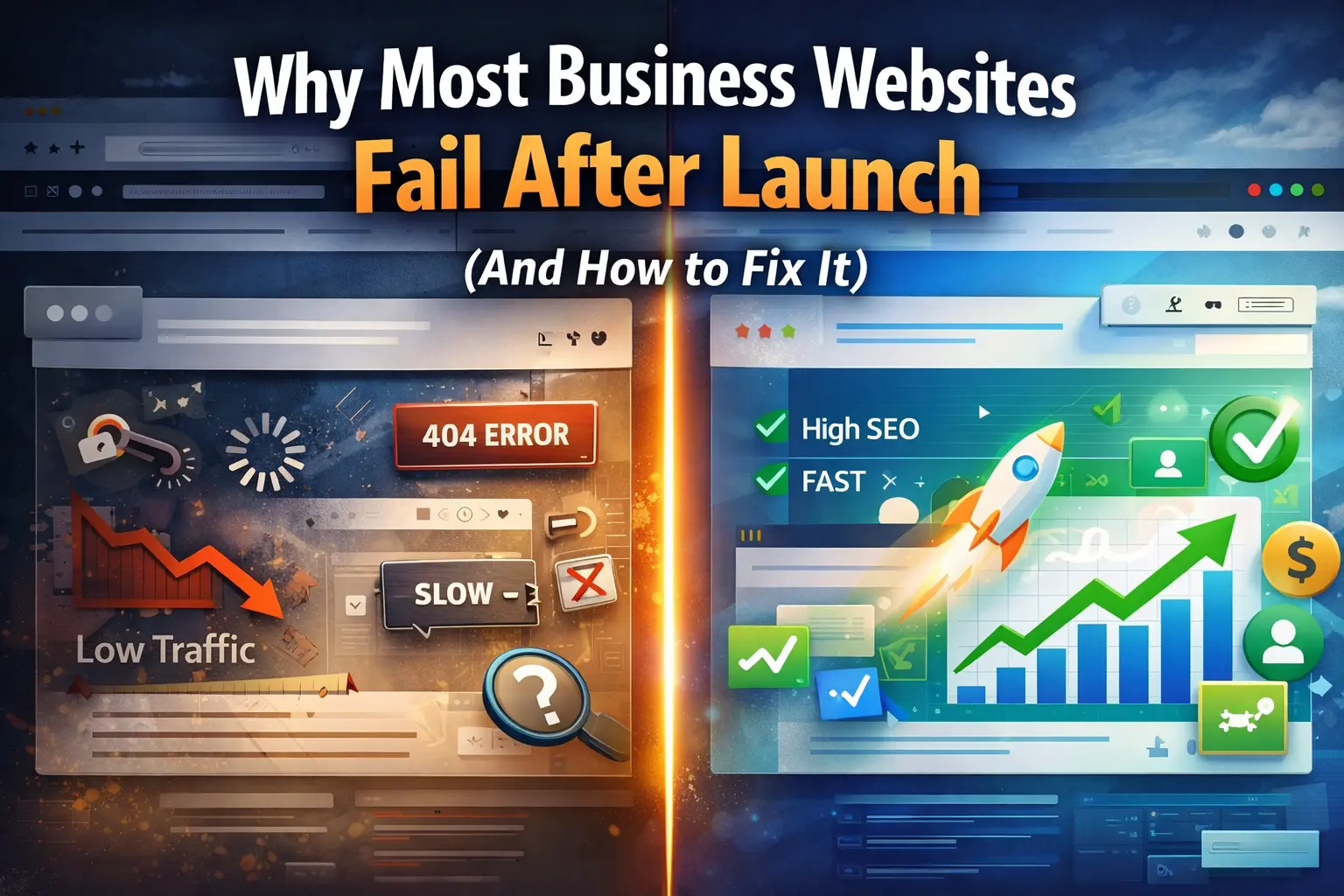 Why Most Business Websites Fail After Launch (And How to Avoid It)